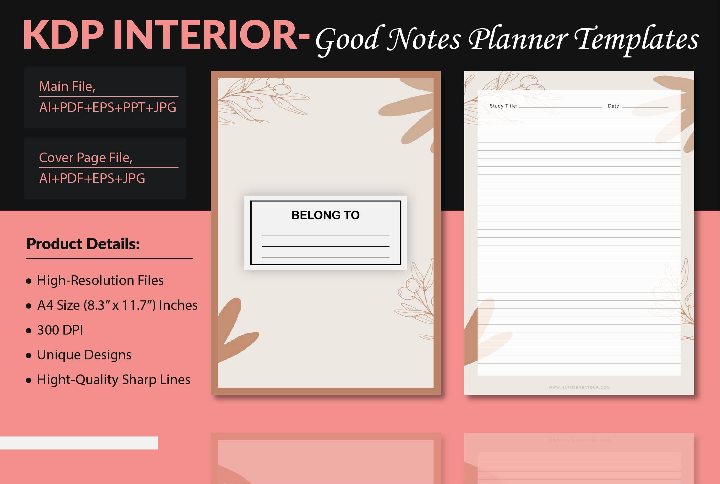 Good Notes Planner Templates - KDP Graphic by Finer Designers ...