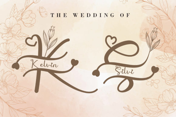 Levina Monogram Font Font PNG with transparent background - Preview 5