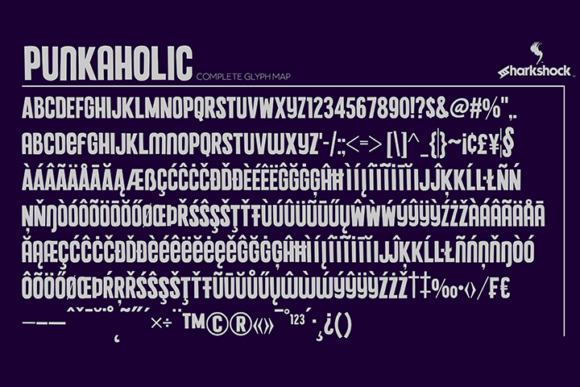 Punkaholic Font PNG with transparent background - Preview 1