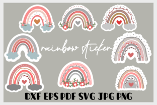 Rainbow Sticker Graphic by Ahargun Craft Design · Creative Fabrica