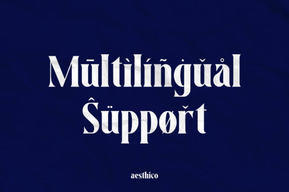 Aesthico Font PNG with transparent background - Preview 6