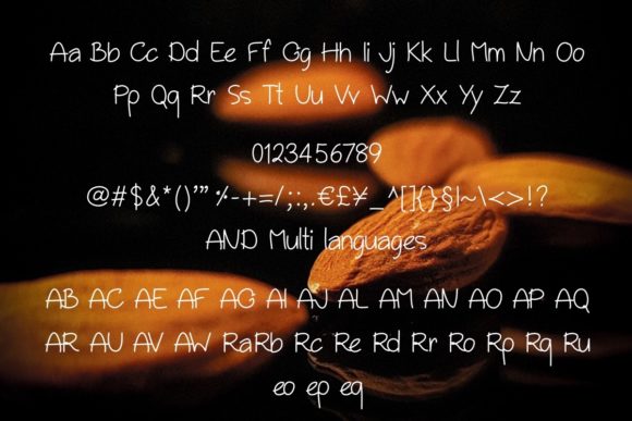 Almonds Font - Preview 1
