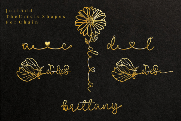 April Birth Flower Font - Preview 3