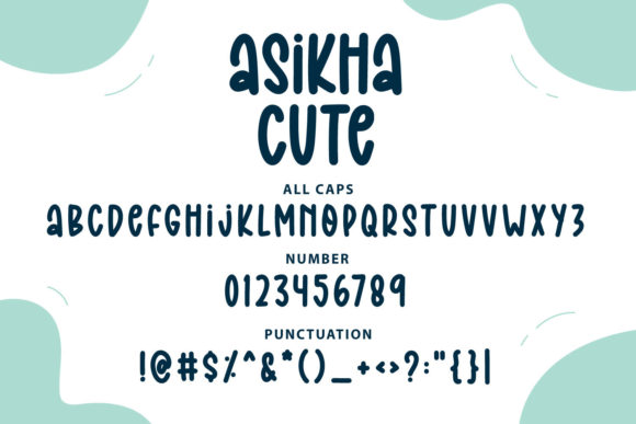 Asikha Cute Font PNG with transparent background - Preview 2