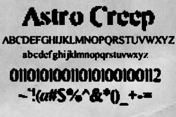 Astro Creep Font - Preview 2