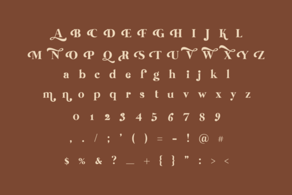 Aurafine Font - Preview 4