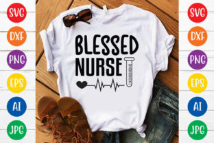 Blessed Nurse Svg Design Graphic by NF Design Park BD · Creative Fabrica