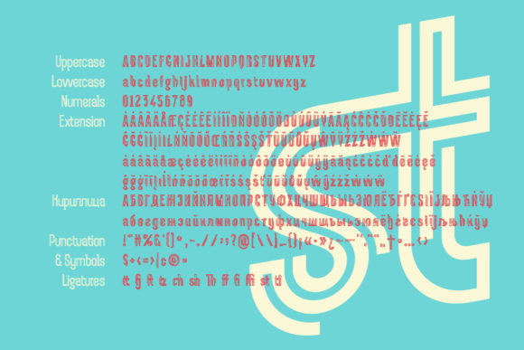 Chokana Glitch Font PNG with transparent background - Preview 1