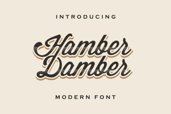 Hamber Damber Font PNG with transparent background - Preview 1