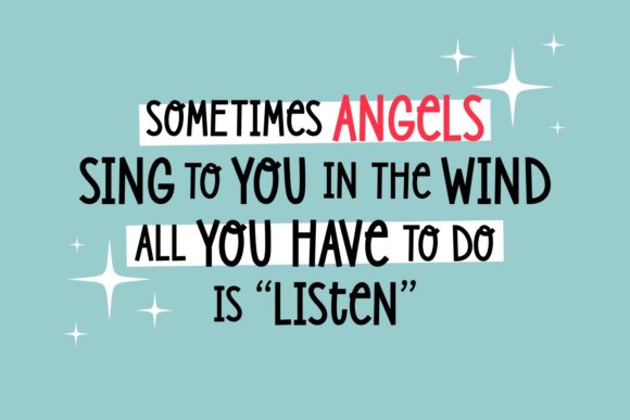 Lovely Angels Font PNG with transparent background - Preview 2