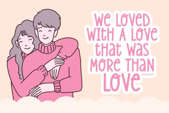 Lovely Angels Font PNG with transparent background - Preview 5