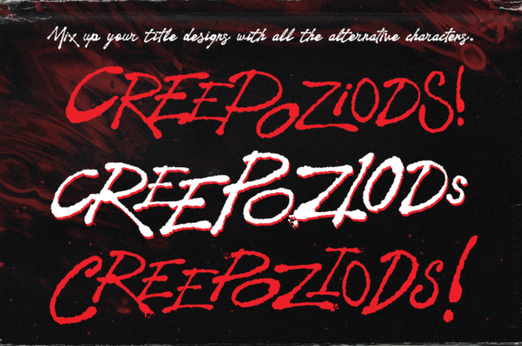 Night Visions Font PNG with transparent background - Preview 4