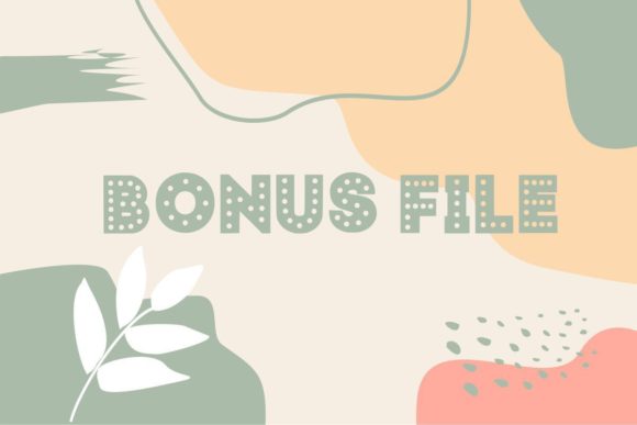 Polka Dots Font PNG with transparent background - Preview 5