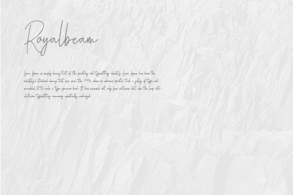 Royalbeam Font PNG with transparent background - Preview 2