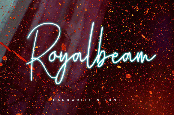 Royalbeam Font PNG with transparent background - Preview 5