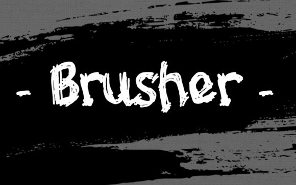 Brusher Fonts