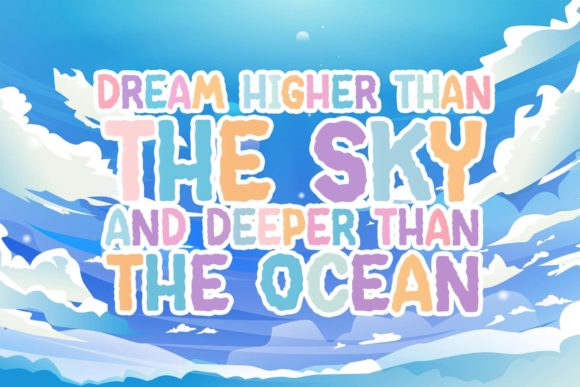 Candy Cloud Font - Preview 1