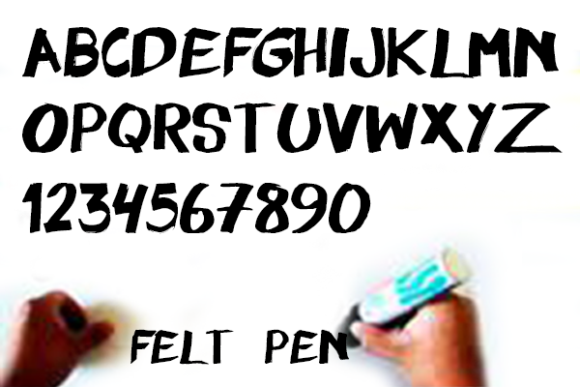 Felt Pen Font - Preview 2
