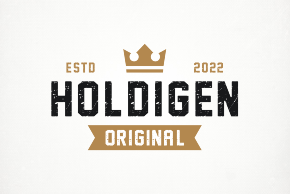 Holdigen Font PNG with transparent background - Preview 1
