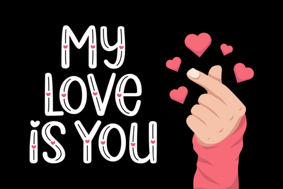 Kindly Caring Font PNG with transparent background - Preview 2