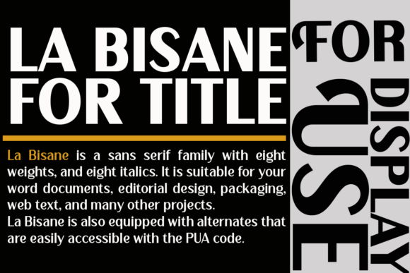 La Bisane Font PNG with transparent background - Preview 6