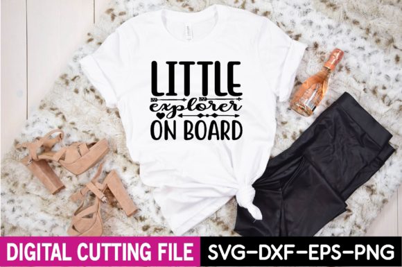 Little Explorer on Board Grafik T-shirt Designs Von design zones