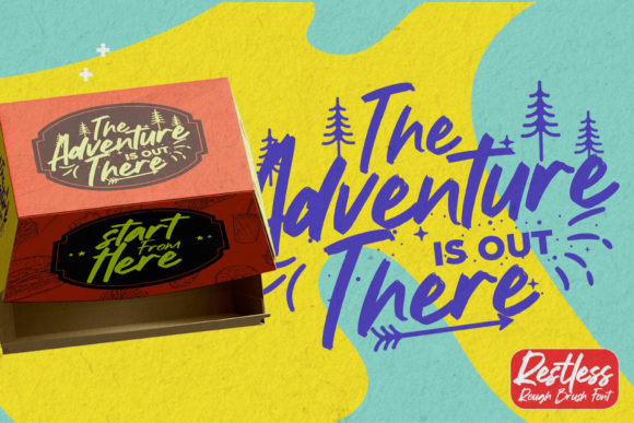 Restless Font PNG with transparent background - Preview 1