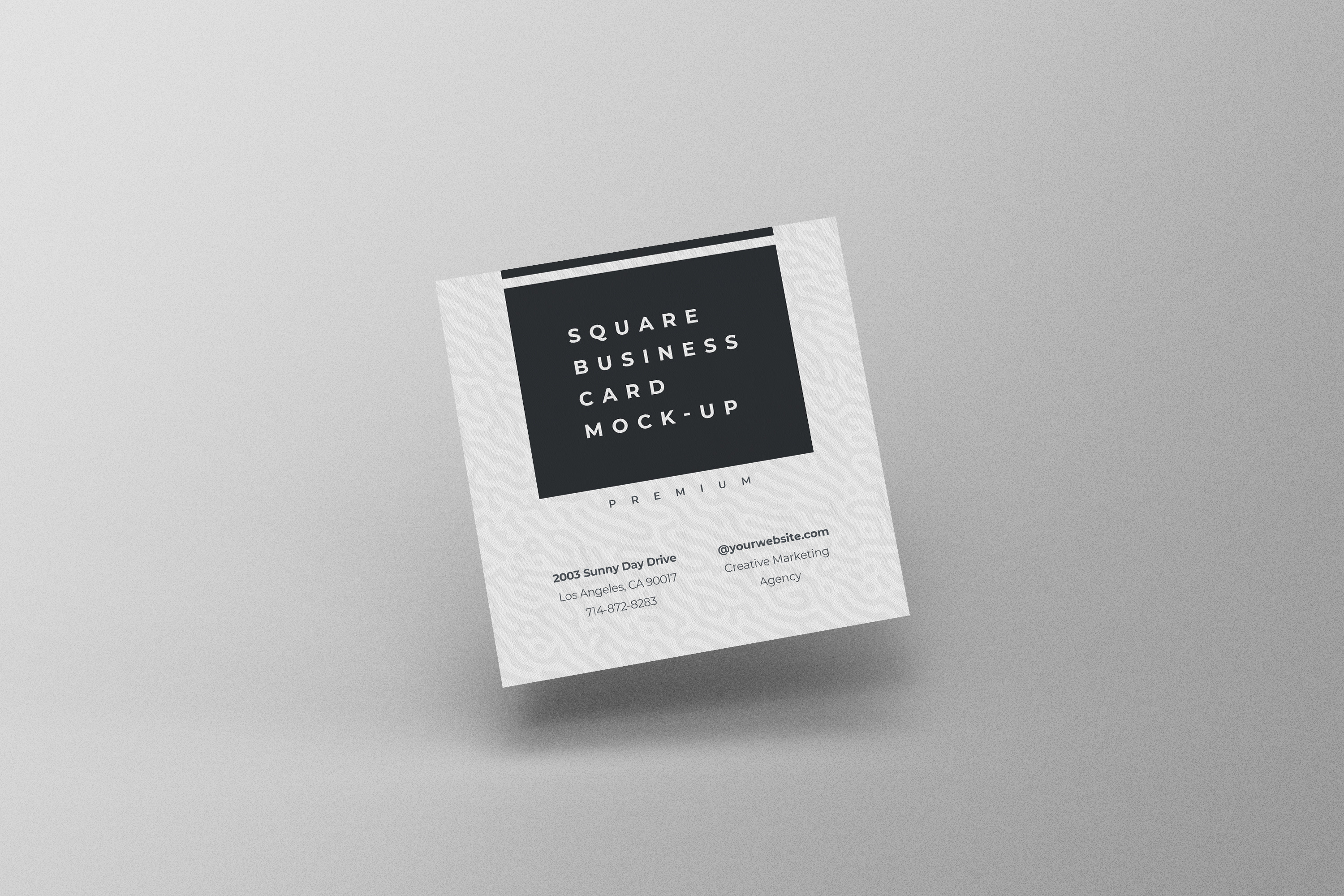 Square Business Card Mockup Graphic by ExplicitConcepts · Creative Fabrica