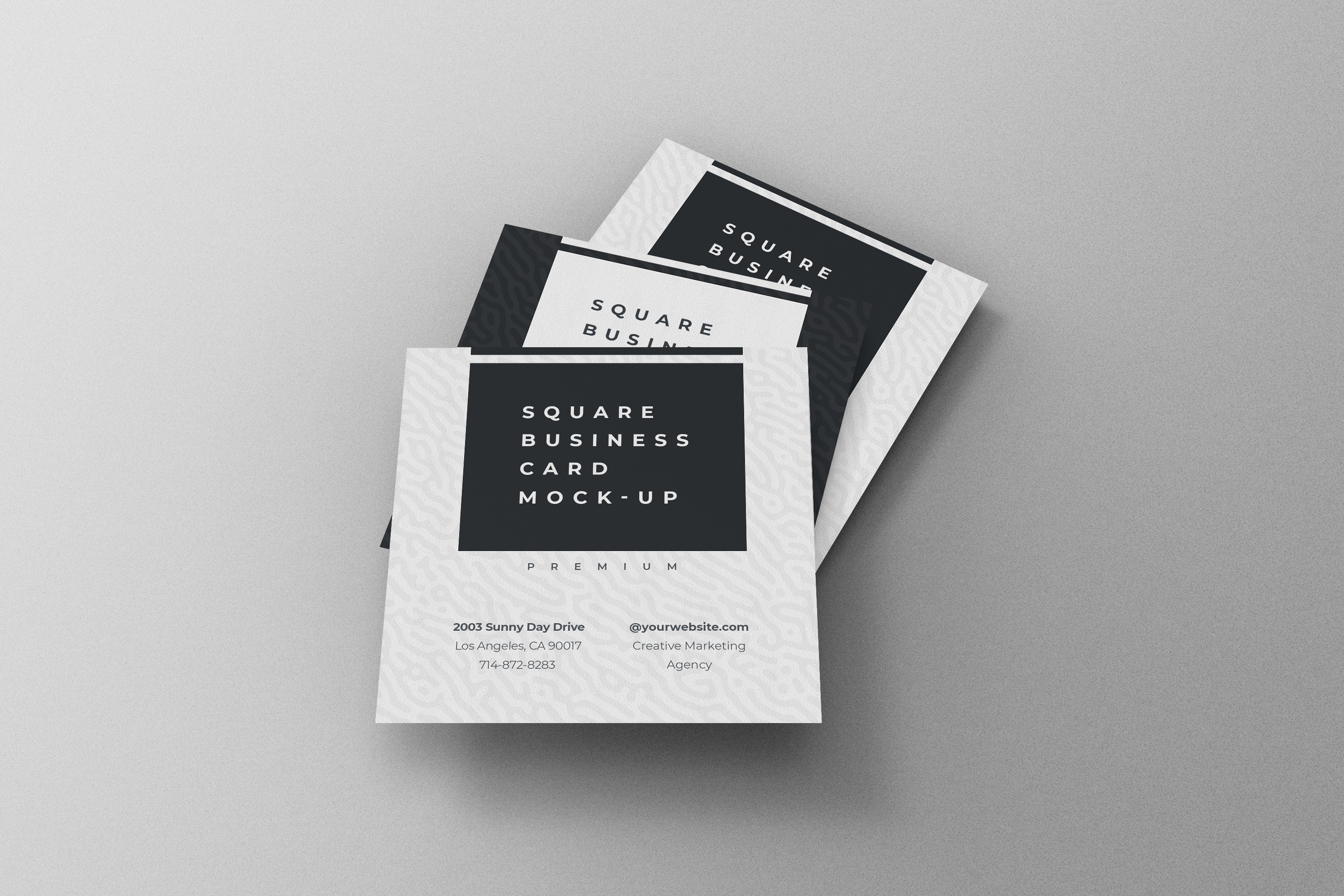 Square Business Card Mockup Graphic by ExplicitConcepts · Creative Fabrica