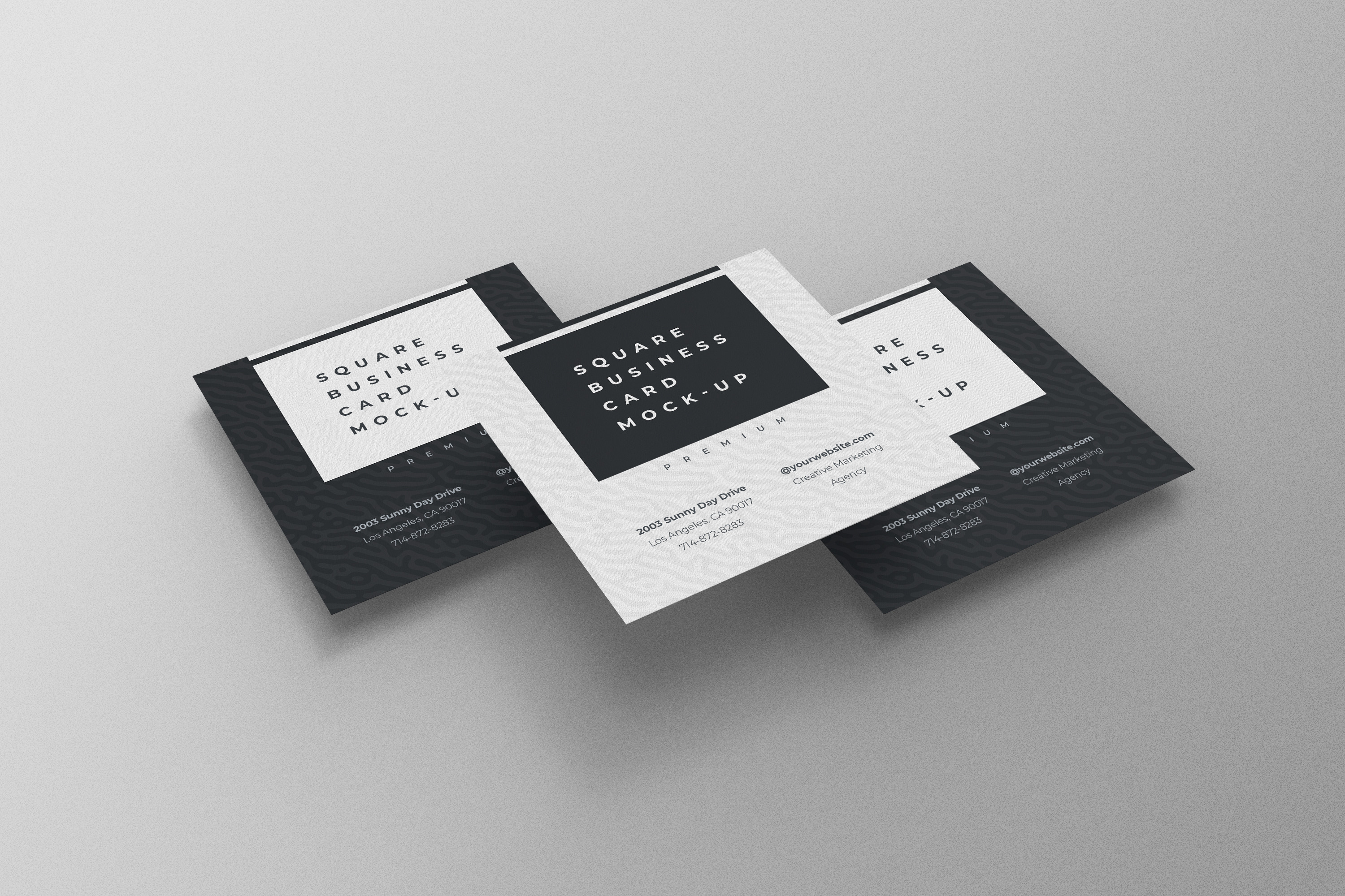 Square Business Card Mockup Graphic by ExplicitConcepts · Creative Fabrica