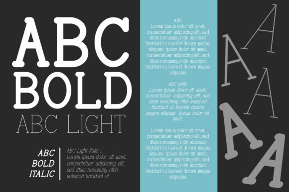 ABC Bold Font - Preview 1