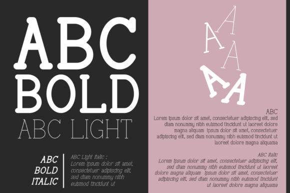 ABC Italic Font - Preview 1