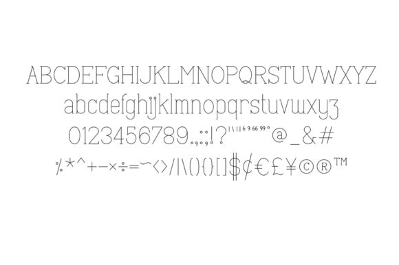 ABC Light Font - Preview 3