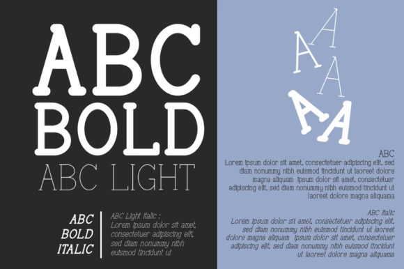 ABC Light Italic Font - Preview 1