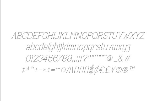 ABC Light Italic Font - Preview 3