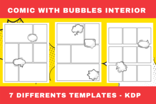 Comic Interior with Bubbles - KDP Graphic by SOUDOU shop · Creative Fabrica