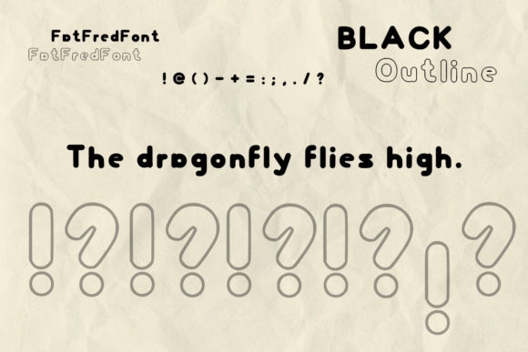 Fat Fred Font PNG with transparent background - Preview 1