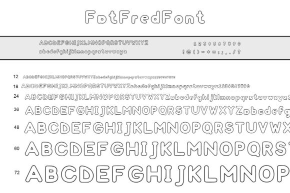 Fat Fred Font PNG with transparent background - Preview 2
