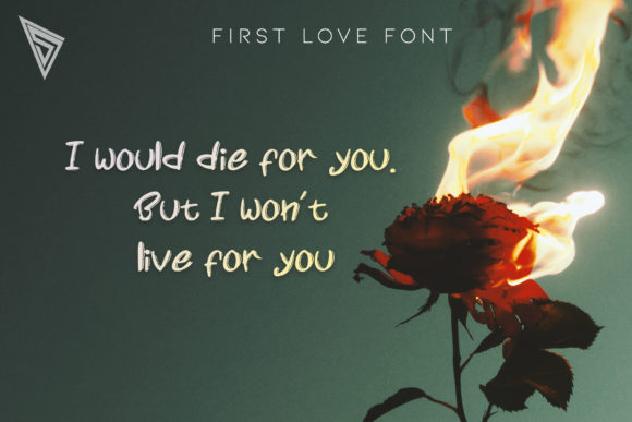 First Love Font - Preview 1