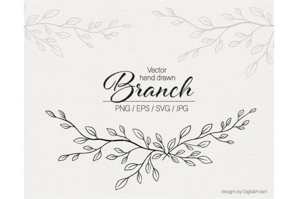 Floral Border Svg Branch Svg Vector
