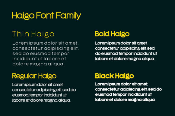 Haigo Font - Preview 1