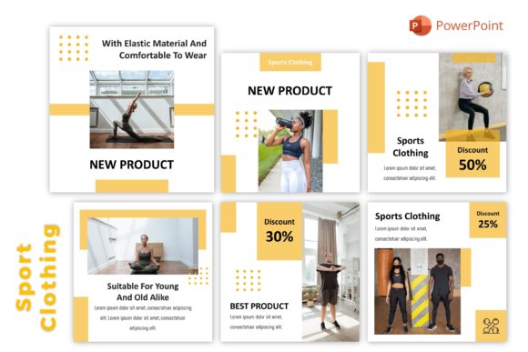 Instagram Feed Template Sport Clothing Graphics