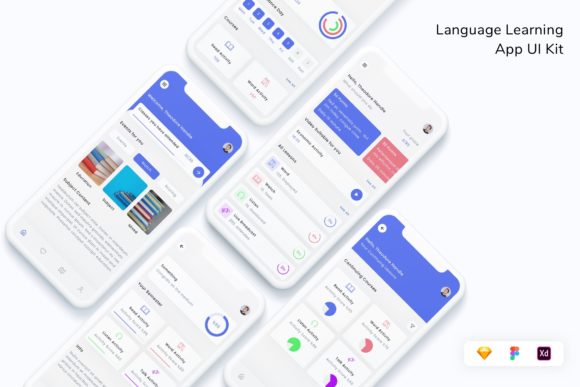 Language Learning App UI Kit