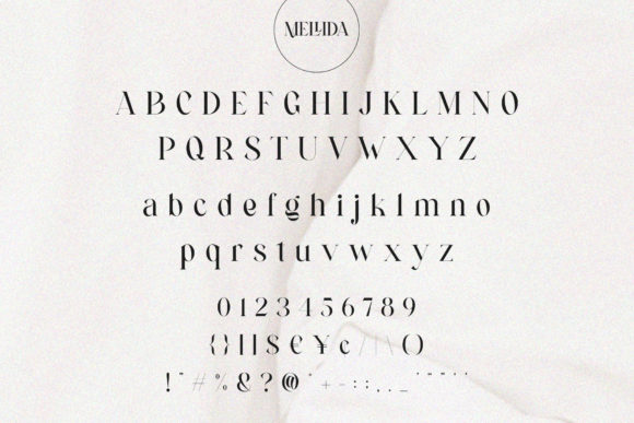 Mellida Font PNG with transparent background - Preview 4