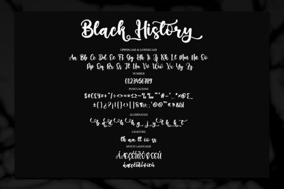Black History Font - Preview 5