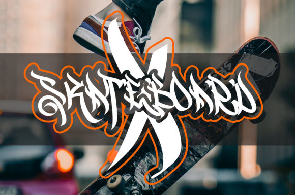 Dragon Scribble Font PNG with transparent background - Preview 3