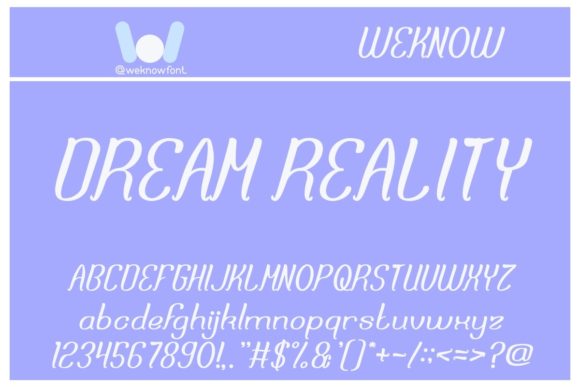 Dream Reality Font - Preview 1