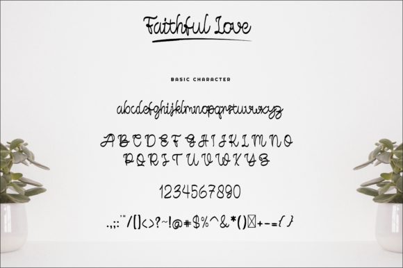 Faithful Love Font PNG with transparent background - Preview 5