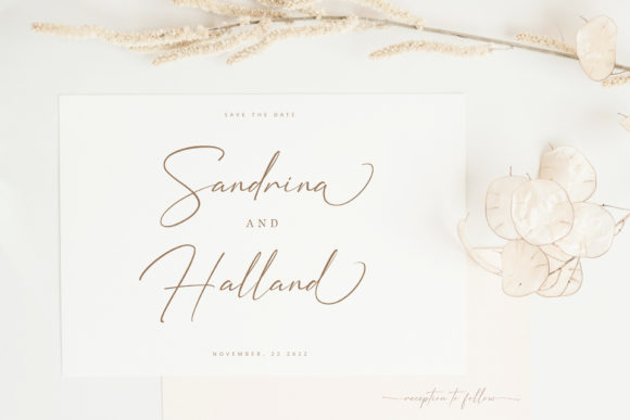 Golden Partline Font PNG with transparent background - Preview 1