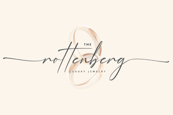 Golden Partline Font PNG with transparent background - Preview 2